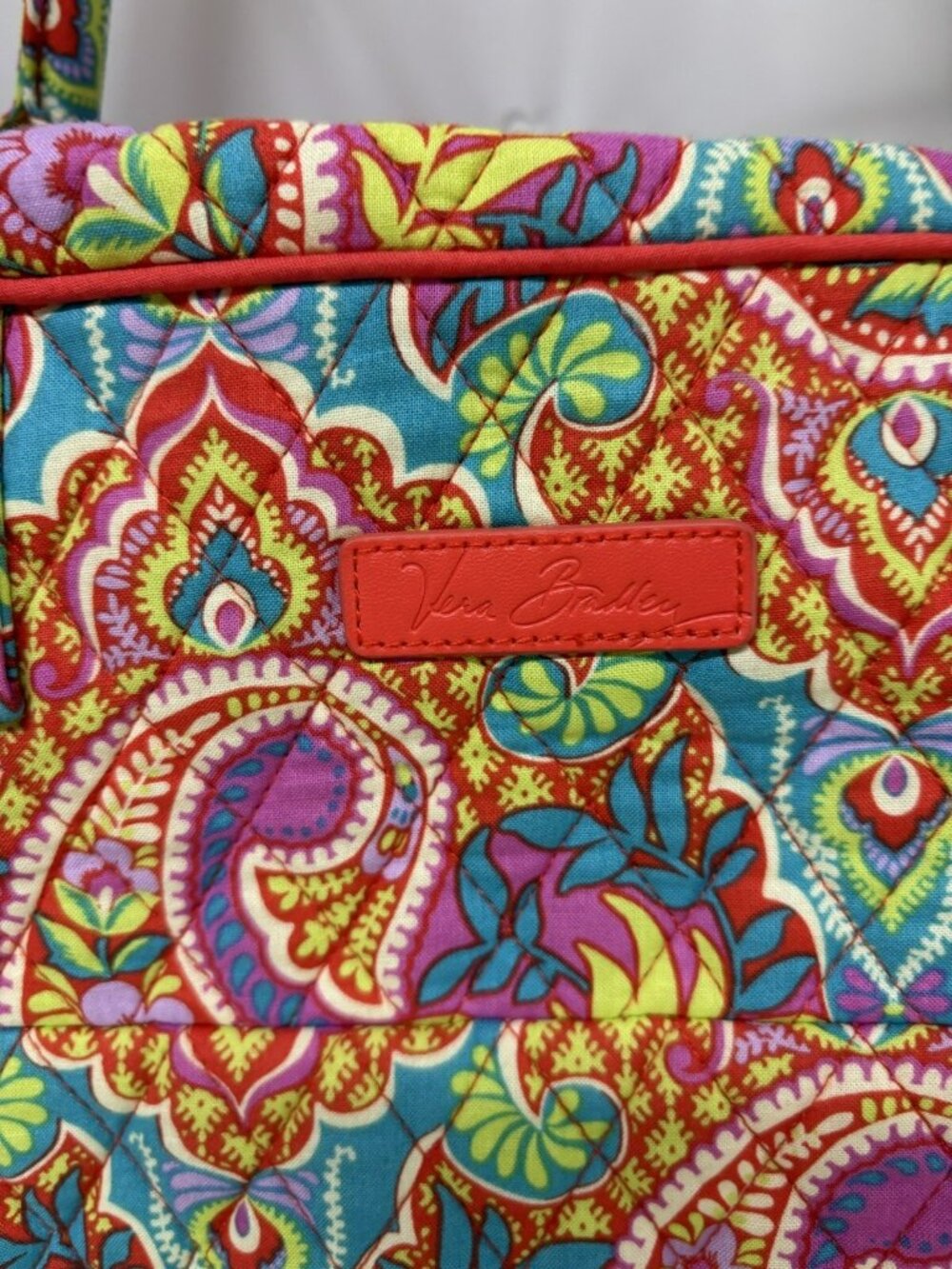 Vera Bradley Paisley in Paradise Weekender Duffle Bag w/ Strap & Luggage Sleeve - Picture 3 of 16